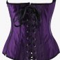Floral Embellished Satin Corset with Beautiful Lace Pattern