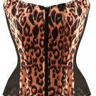 Burlesque Sexy Tights Leopard Animal Print Corset
