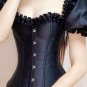 Women's Steampunk Gothic Elegant Ruffled Sleeves Overbust Corset Top