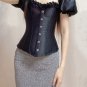 Women's Steampunk Gothic Elegant Ruffled Sleeves Overbust Corset Top