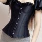 Women's Steampunk Gothic Elegant Ruffled Sleeves Overbust Corset Top