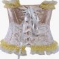 Ruffle Trim Lace Corset