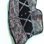 Floral Print Overbust Corset with Black Velvet Violet