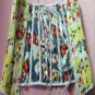Rainbow Floral Print Reversible Corset