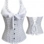 White Polka Dot Halterneck Corset