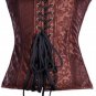 Brown Steel Boned Steampunk Style Corset