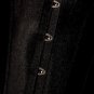 Victorian Satin Overbust Long Bone Corset