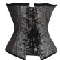 Grey Vintage Steel Boning Corset