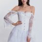 Women's Lace Sexy Corset Long Sleeves Lace Up Bustier