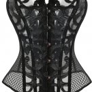 Sexy Black Full Mesh Overbust Corset