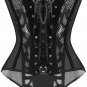 Sexy Black Full Mesh Overbust Corset