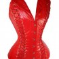 Faux Leather Halter Neck Corset