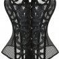 Sexy Black Full Mesh Overbust Corset