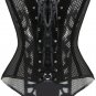 Sexy Black Full Mesh Overbust Corset