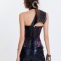 Faux Leather Bustier & Sexy Punk Corset Tippet