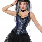 Overbust Vintage Corset With Shoulder Straps