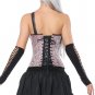 Steampunk Rivets Faux Leather Metal Chain Corset