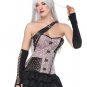 Steampunk Rivets Faux Leather Metal Chain Corset