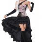 Steampunk Rivets Faux Leather Metal Chain Corset