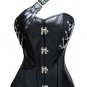 Steampunk Rivets Faux Leather Metal Chain Corset