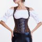 Sexy Steampunk Faux Leather Corset