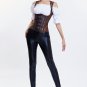 Sexy Steampunk Faux Leather Corset