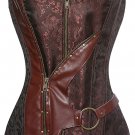 Stylish Streampunk Faux Leather Corset
