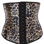Leopard Print Latex Waist Trainer Cincher Corset