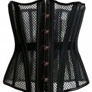 Black Steel Bone Mesh Corset