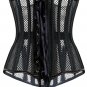 Black Steel Bone Mesh Corset