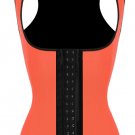 Sexy Orange Halter Waist Trainer Cincher Latex Rubber Strap Corsets