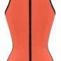 Sexy Orange Halter Waist Trainer Cincher Latex Rubber Strap Corsets