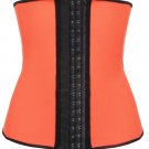 Orange Latex Workout Underbust Corset