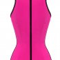 Sexy Rose Halter Waist Trainer Cincher Latex Rubber Strap Corsets