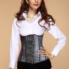 Stamped Stars PVC Leather Underbust Corset