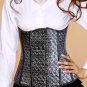 Stamped Stars PVC Leather Underbust Corset