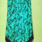 Green Ruffle Trim Floral Pattern Underbust Corset