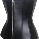 PVC Zipper Underbust Corset