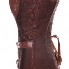Retro Steampunk Faux Leather Corsets Bustiers Top