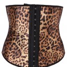 Leopard Print Latex Waist Trainer Cincher Corset