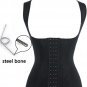 Cross Panel Push up Waist Training Steel Boned Corset