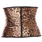 Leopard Print Latex Waist Trainer Cincher Corset