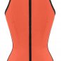 Sexy Orange Halter Waist Trainer Cincher Latex Rubber Strap Corsets