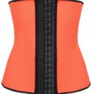 Orange Latex Workout Underbust Corset