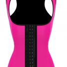 Sexy Rose Halter Waist Trainer Cincher Latex Rubber Strap Corsets
