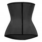 Black Rubber Sweetheart Zipper Closure Corset