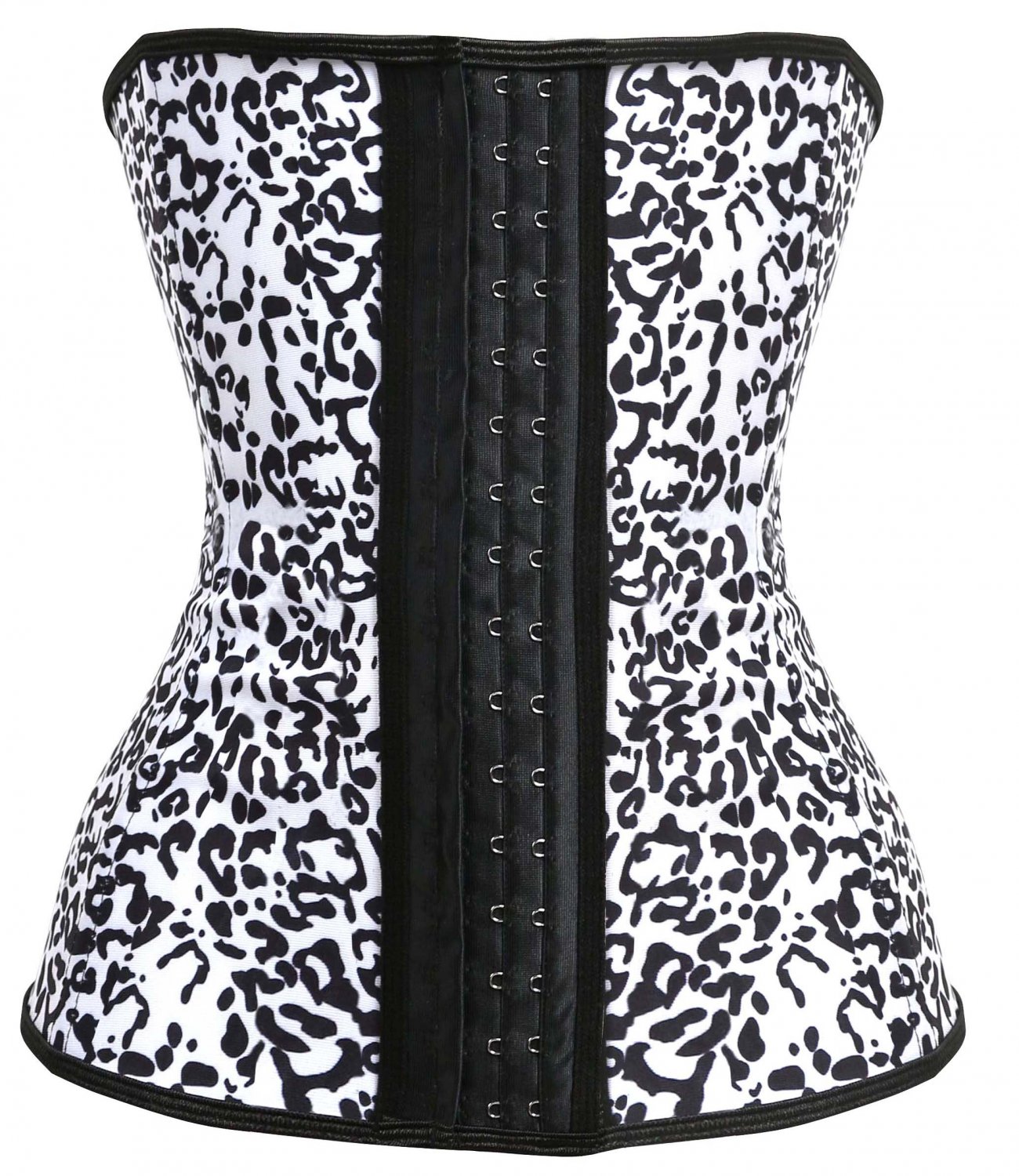 Sexy Steel Bone Latex Leopard Patterns Underbust Corset