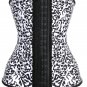 Sexy Steel Bone Latex Leopard Patterns Underbust Corset