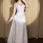 White Strapless Corset With Floral Inset Pattern And Lace Through Frontage