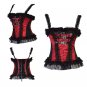 Lace Trim Buckle Straps Bustier